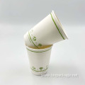 Disposable paper cups for hot drinks